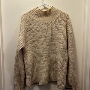 Guess Beige Turtleneck Sweater